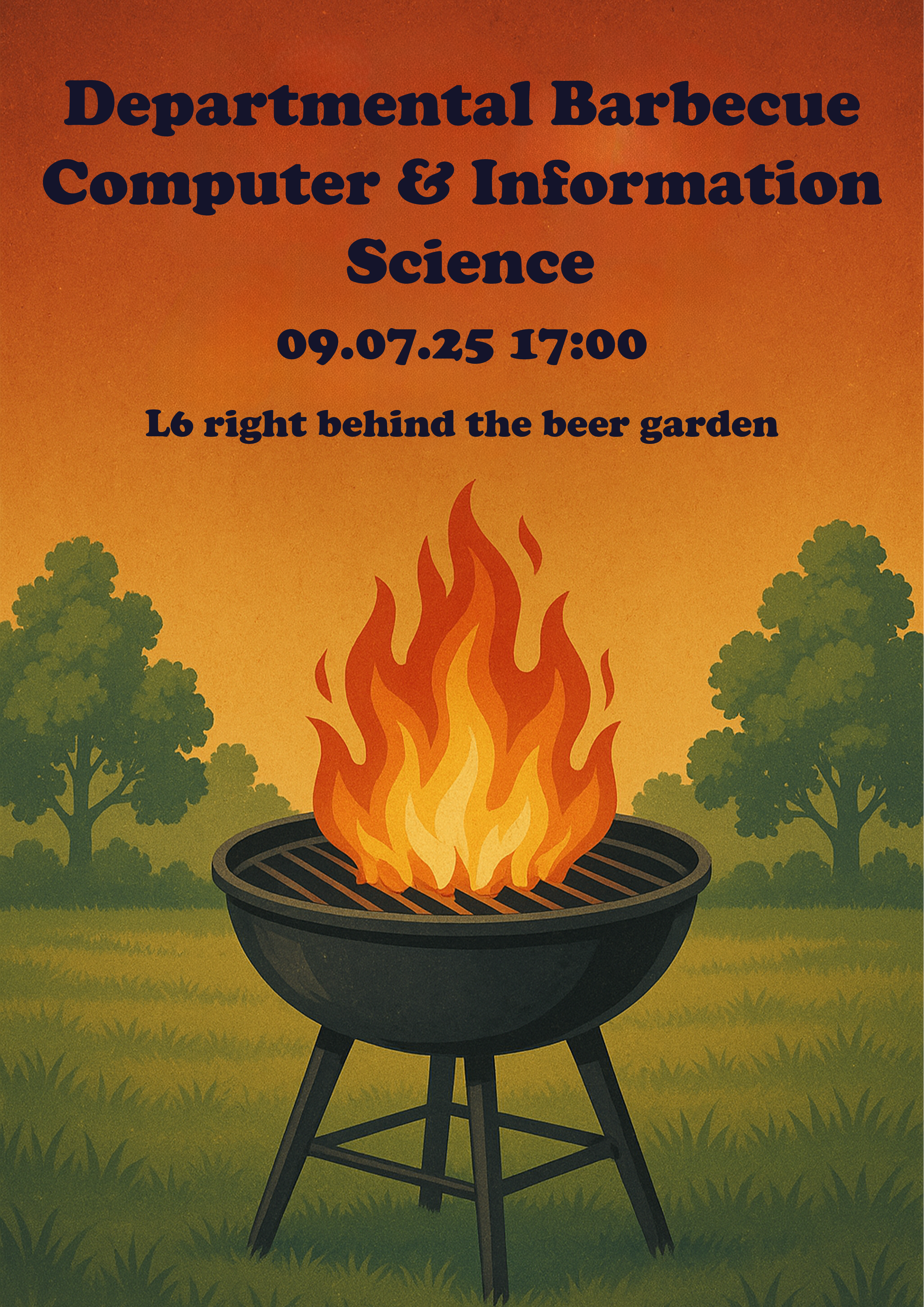 Fachbereichsgrillen Werbeposter